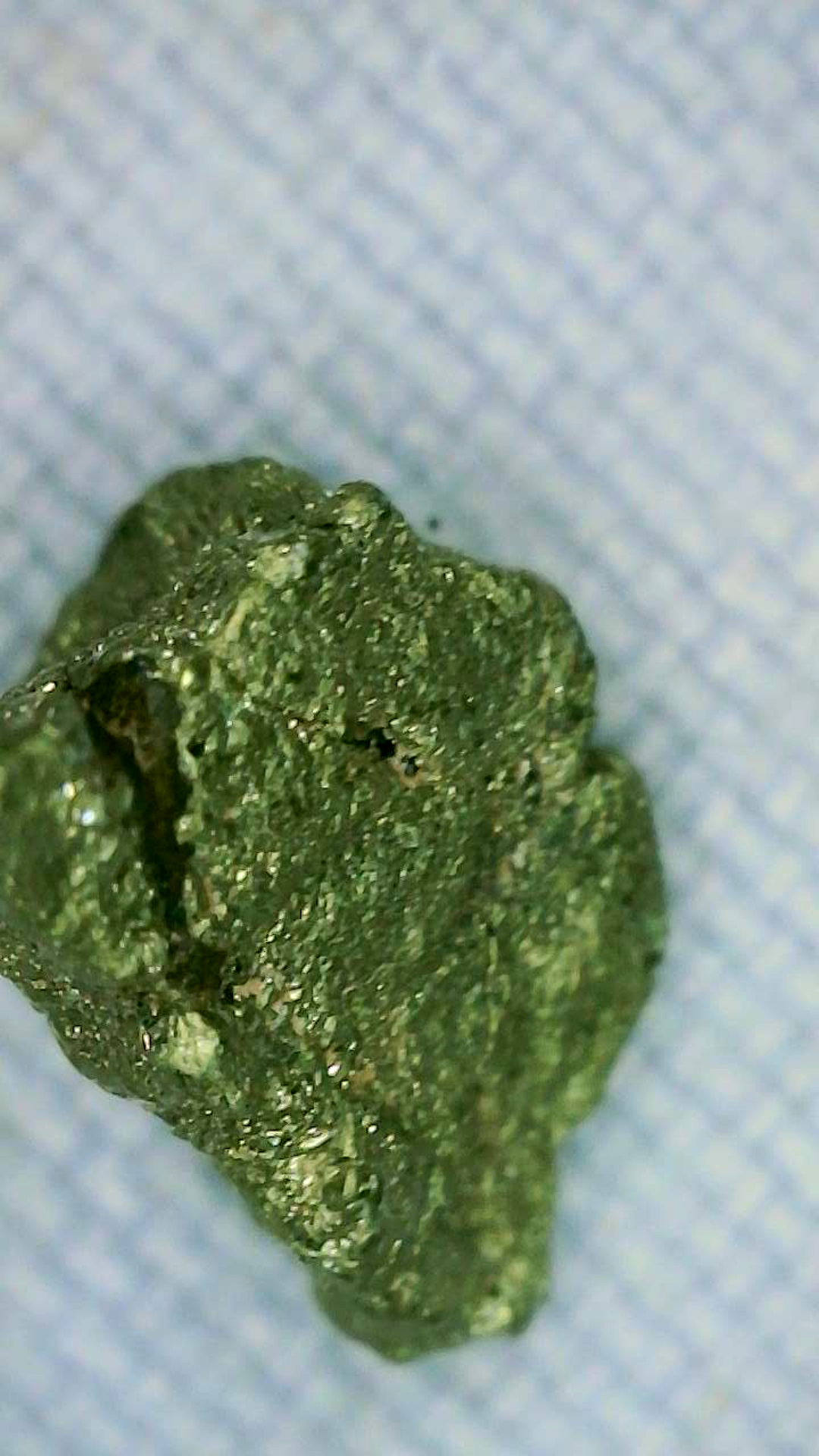 Microscopic view of ore